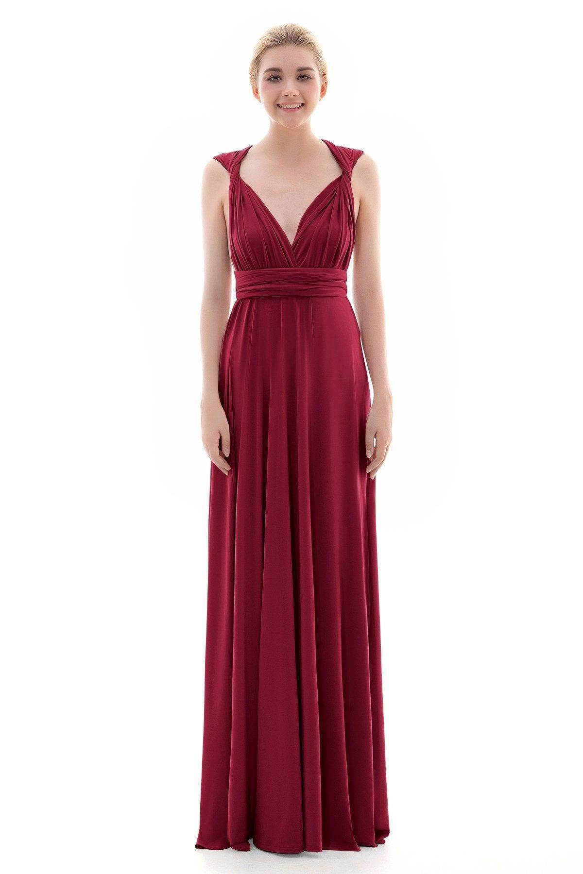 Sheath Floor Length Knitted Bridesmaid Dress COEF16001PS - COCOMELODY